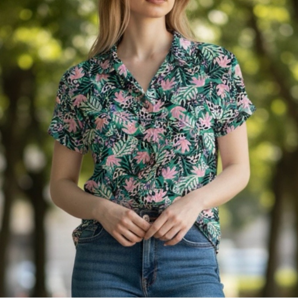 Floral Paradise Button Down Shirt